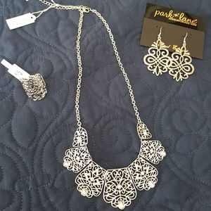 Park Lane Flora Set Necklace, Earrings, Ring